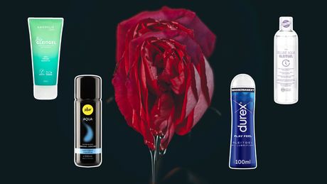 vagina in form einer rose und verschiedene gleitmittel - Foto: iStock Kateryna Hushylo / PR / Kollage: cosmopolitan.de