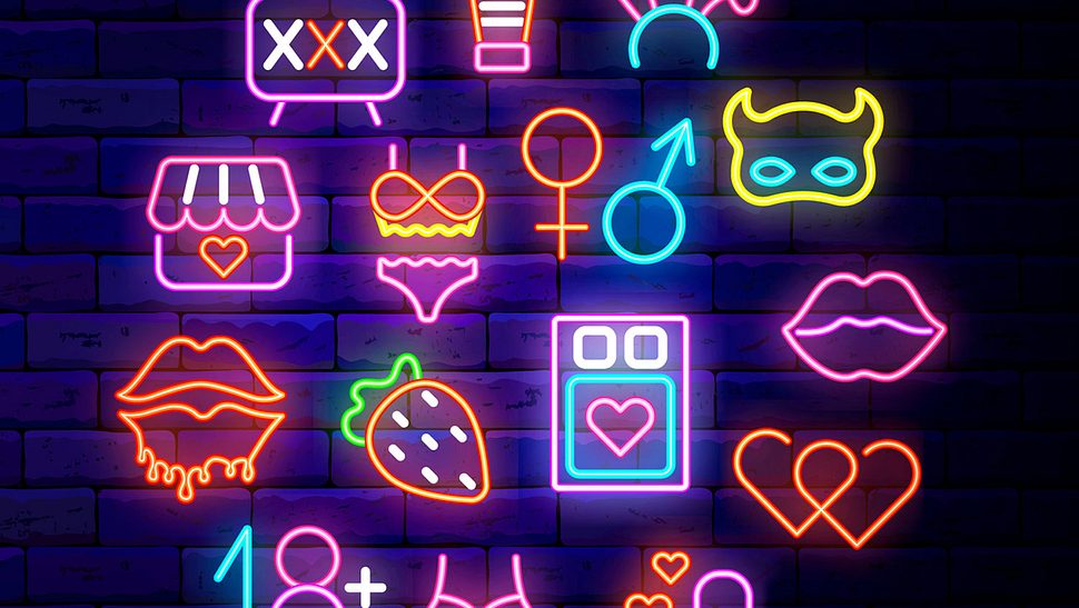verschiedene Symbole in Leuchtschrift - Foto: iStock / Anastasia Gapeeva