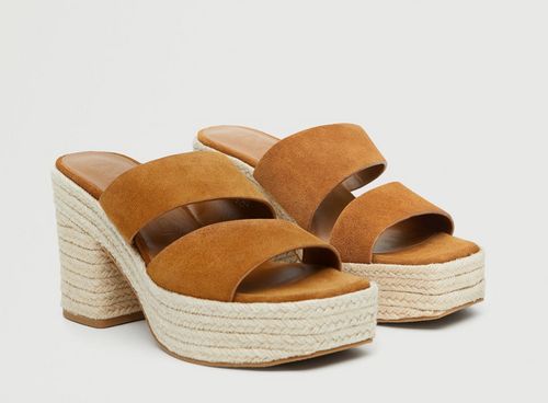 Plateau-Sandalette mit Esparto-Sohle