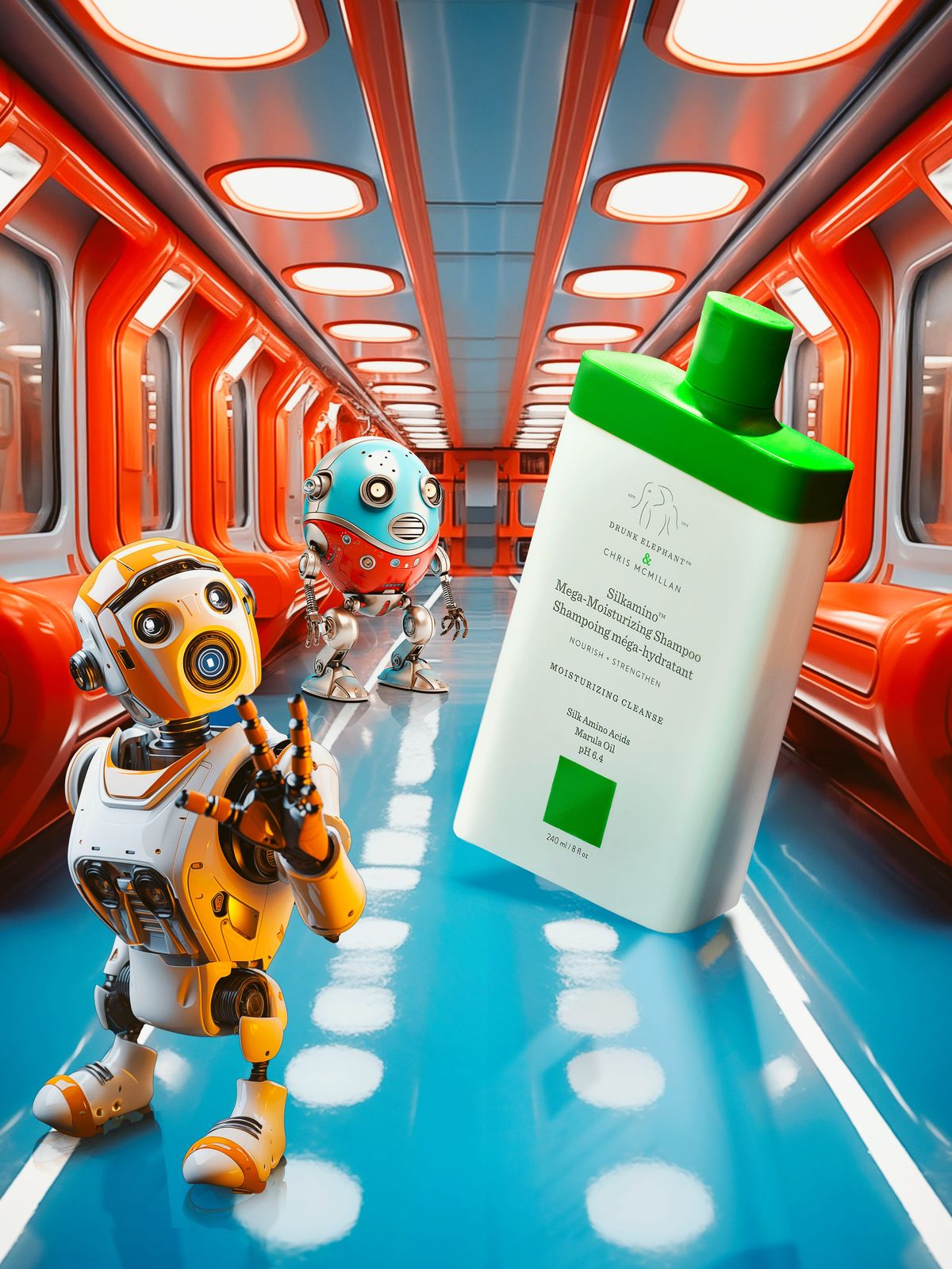 „Silkamino™ Mega-Moisturizing Shampoo“ von Drunk Elephant