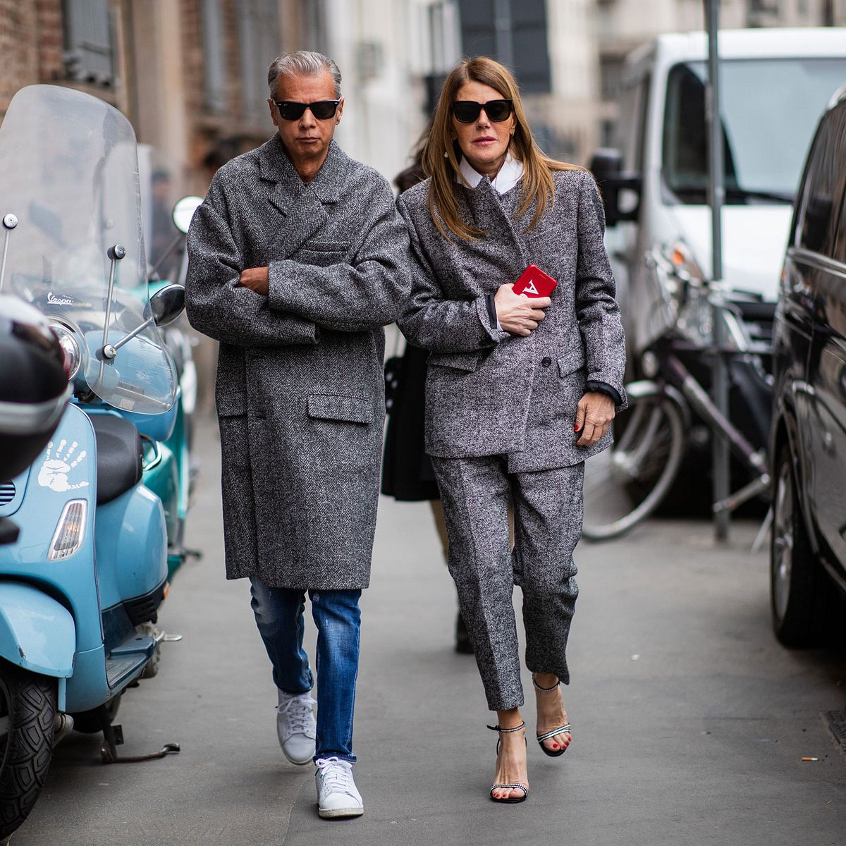 Streetstyle Paar im Winter