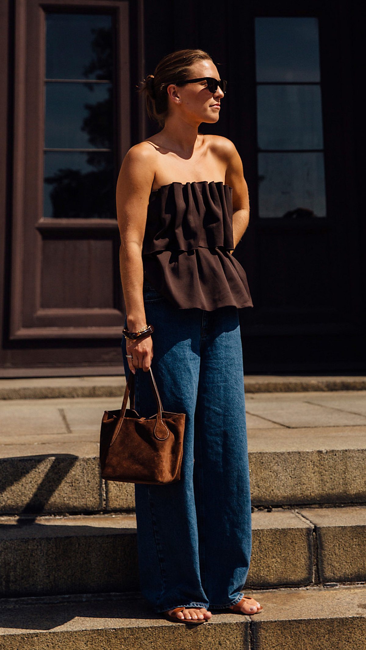 Sommermode 2025 Streetstyle mit Peplum-Top
