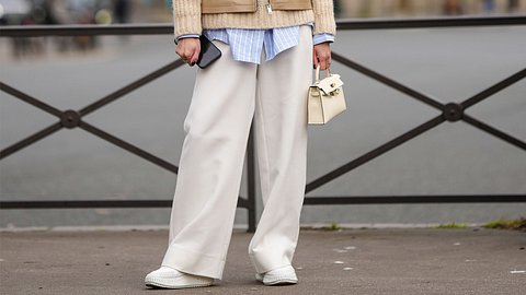 Street Style weiße Hose